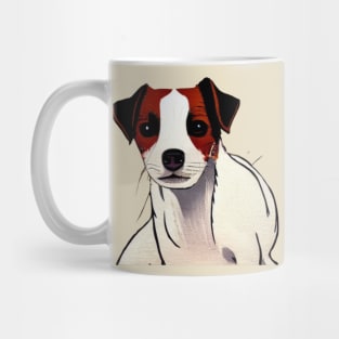 Small and Cute Jack Russell Terrier Puppy Mug